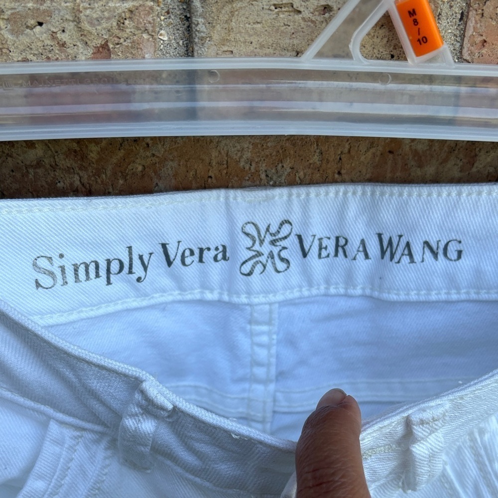 Simply Vera Vera Wang Crisp White Pants - Picture 2 of 11